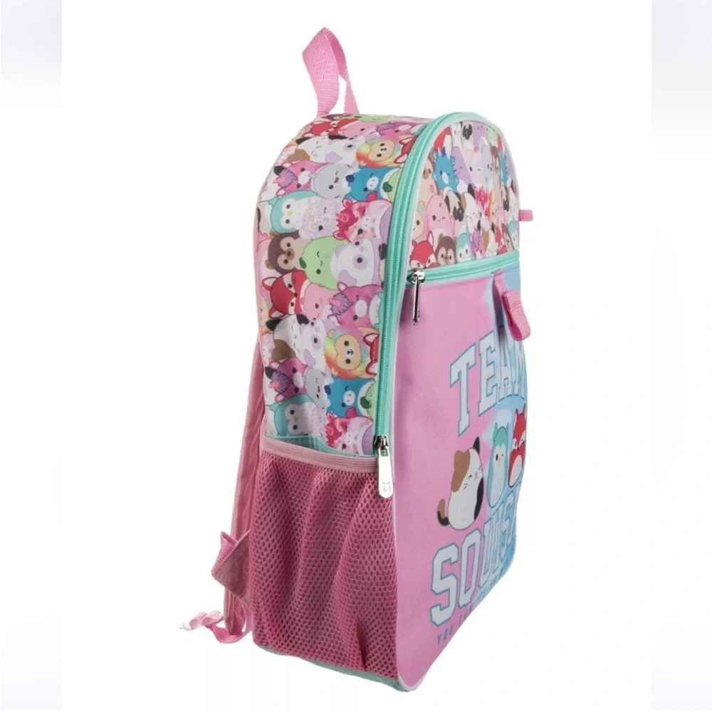 Squishmallows Pink and Blue Backpack Set